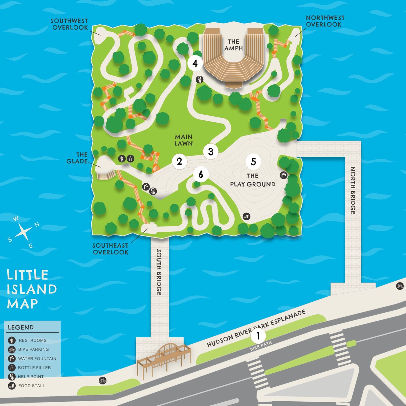 Little Island Park, novo parque flutuante de Nova York.